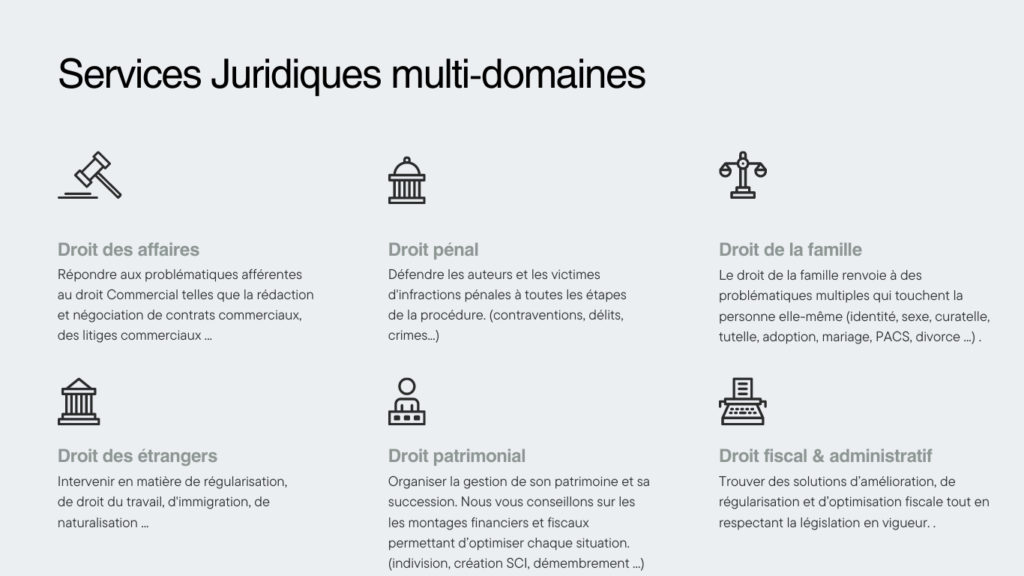 Site Web Avocats